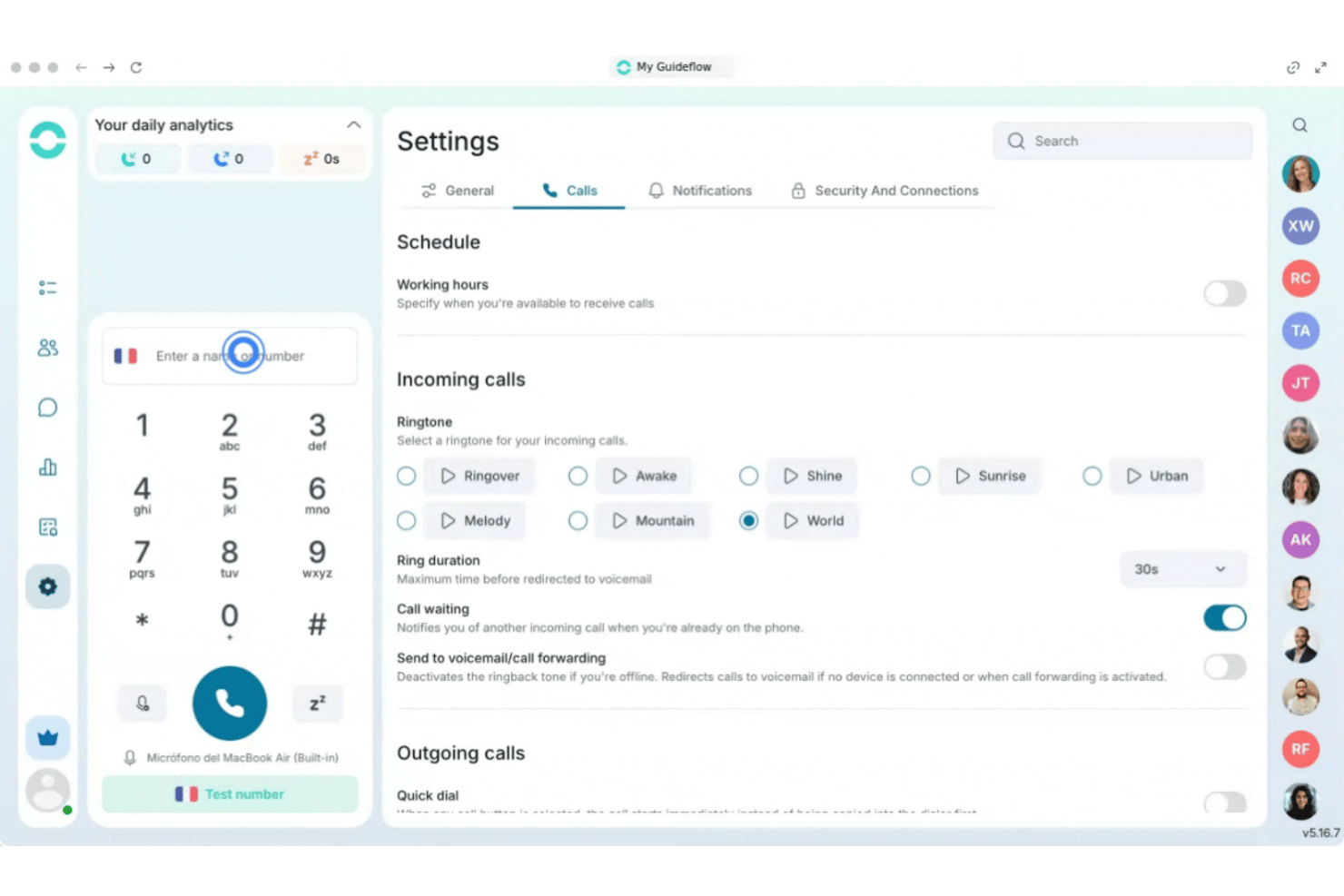 Ringover screenshot - 10 Best VoIP for International Calls in 2026