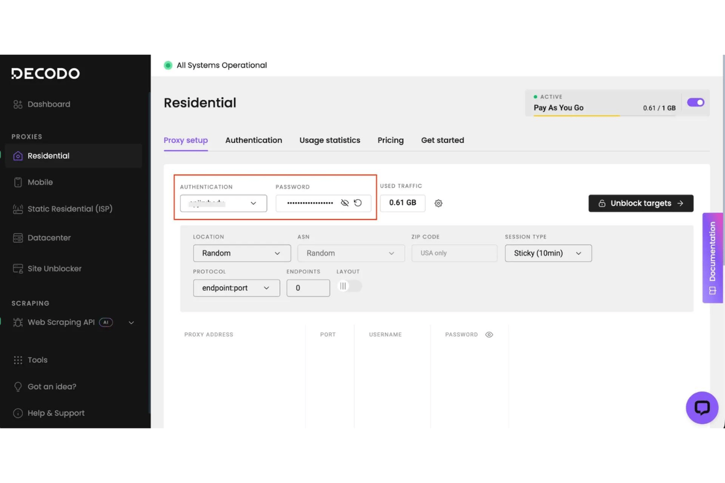 Decodo (formerly Smartproxy) screenshot - 10 Migliori Fornitori di Proxy Datacenter nel 2026