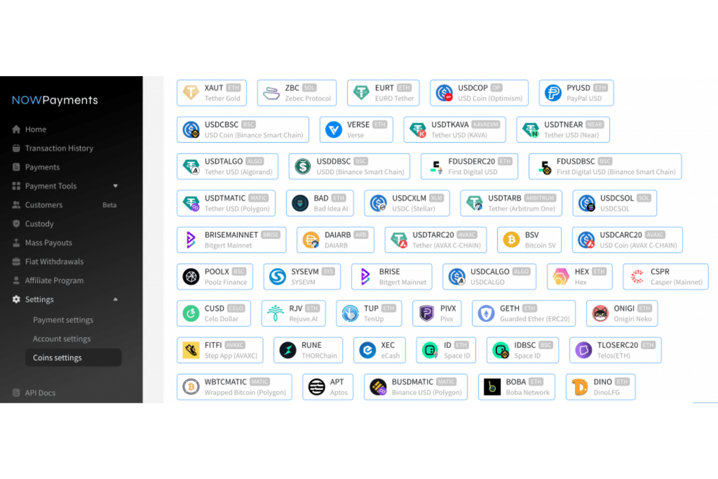 NOWPayments screenshot - Les 10 meilleures solutions de paiement crypto en 2026