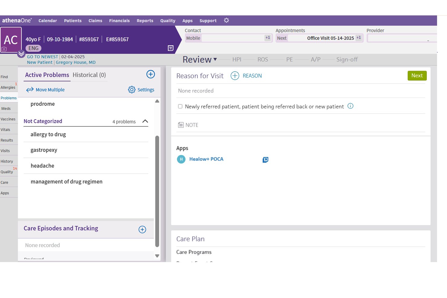 athenahealth screenshot - 10 meilleurs logiciels EMR pour hôpitaux en 2026