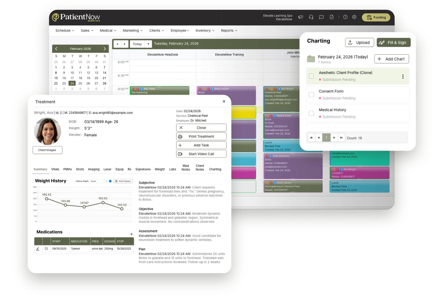 PatientNow screenshot - 10 Best Plastic Surgery Practice EMR Software in 2026
