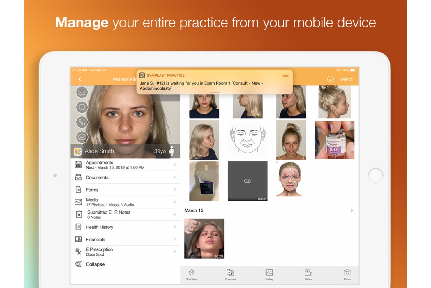 Symplast screenshot - 10 Best Plastic Surgery Practice EMR Software in 2026