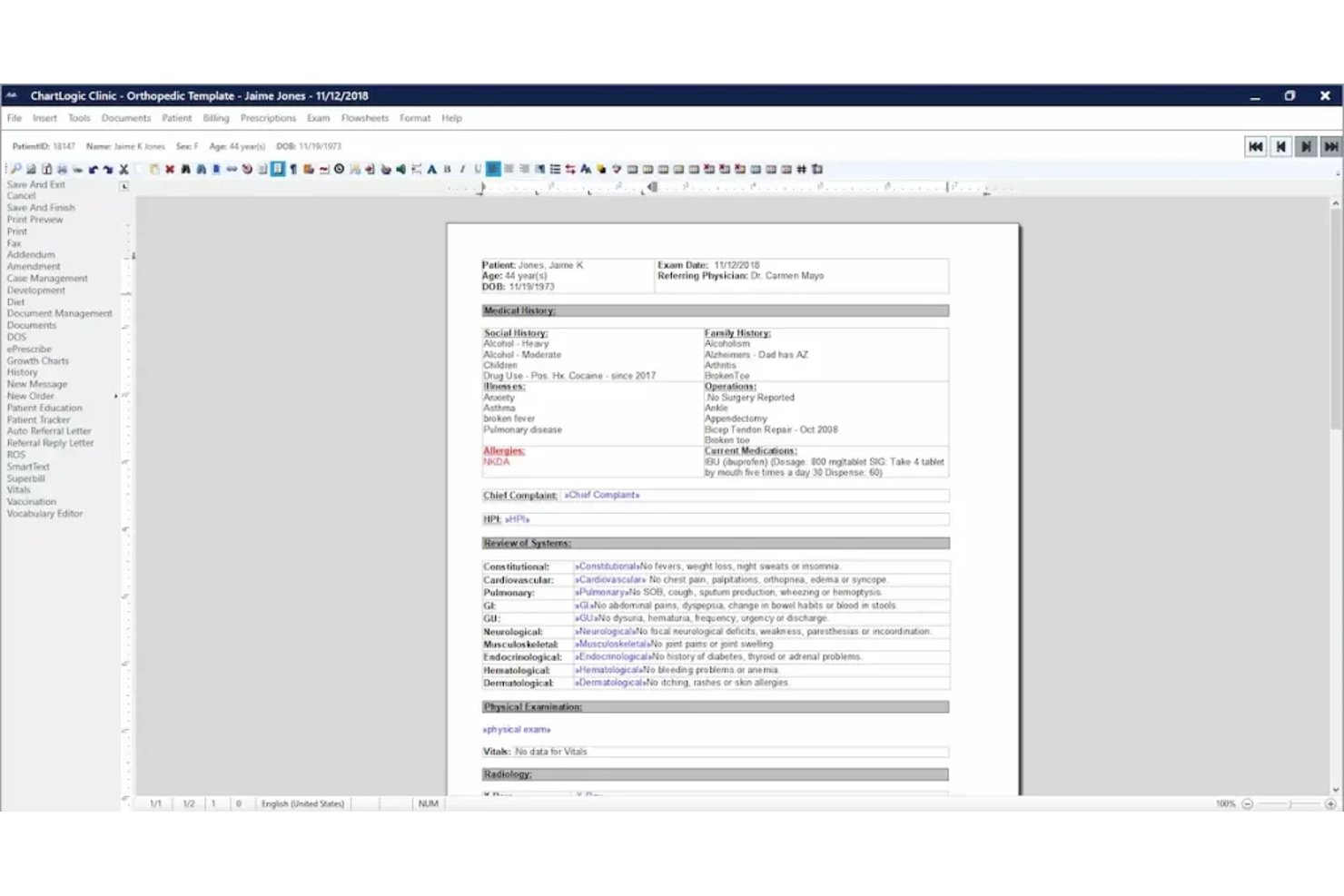 ChartLogic screenshot - 10 Best Plastic Surgery Practice EMR Software in 2026