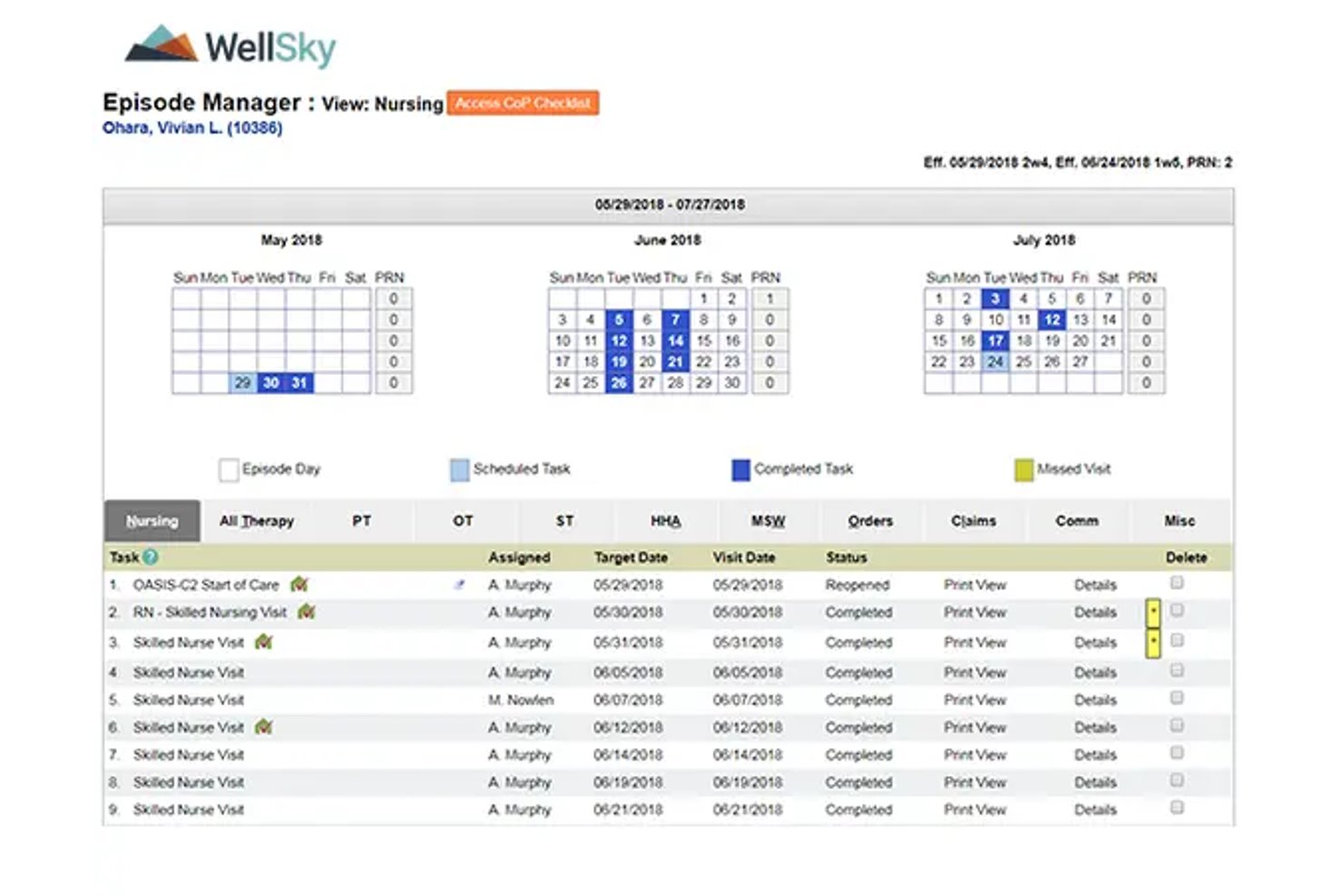 WellSky screenshot - 10 Best Wound Care EMR Software in 2026