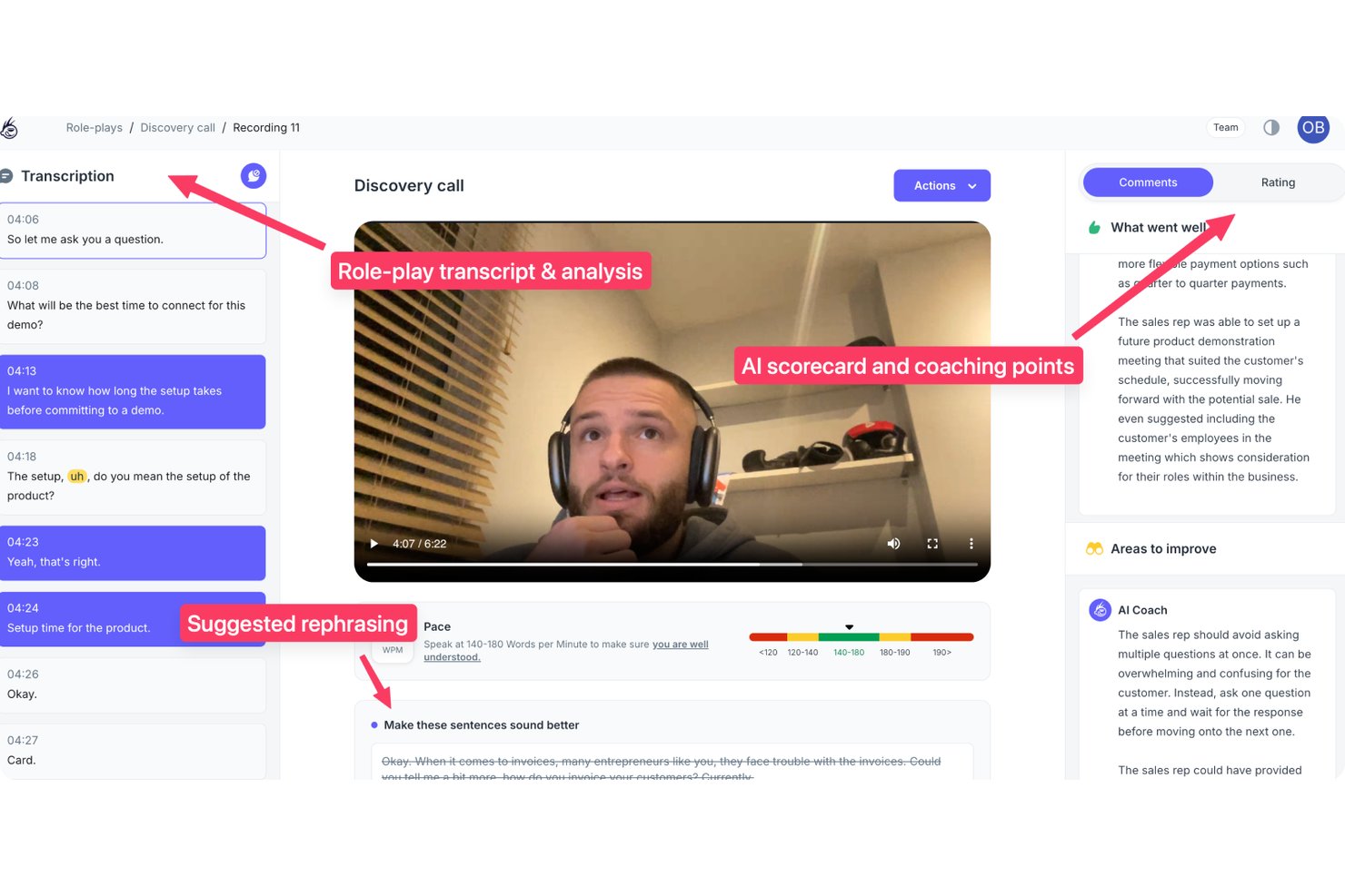 PitchMonster screenshot - 10 Best AI Sales Coaches in 2026
