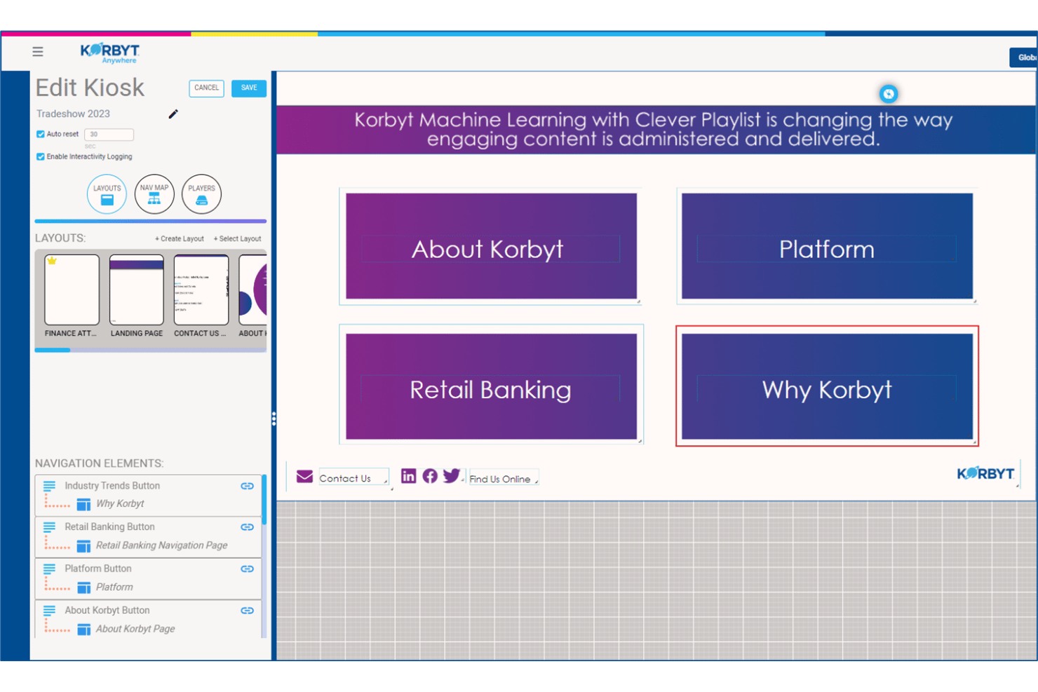 Korbyt screenshot - 10 Best Digital Signage CMS In 2026