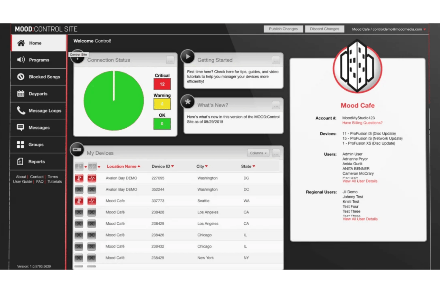 Mood Media screenshot - 10 Best Digital Signage CMS In 2026