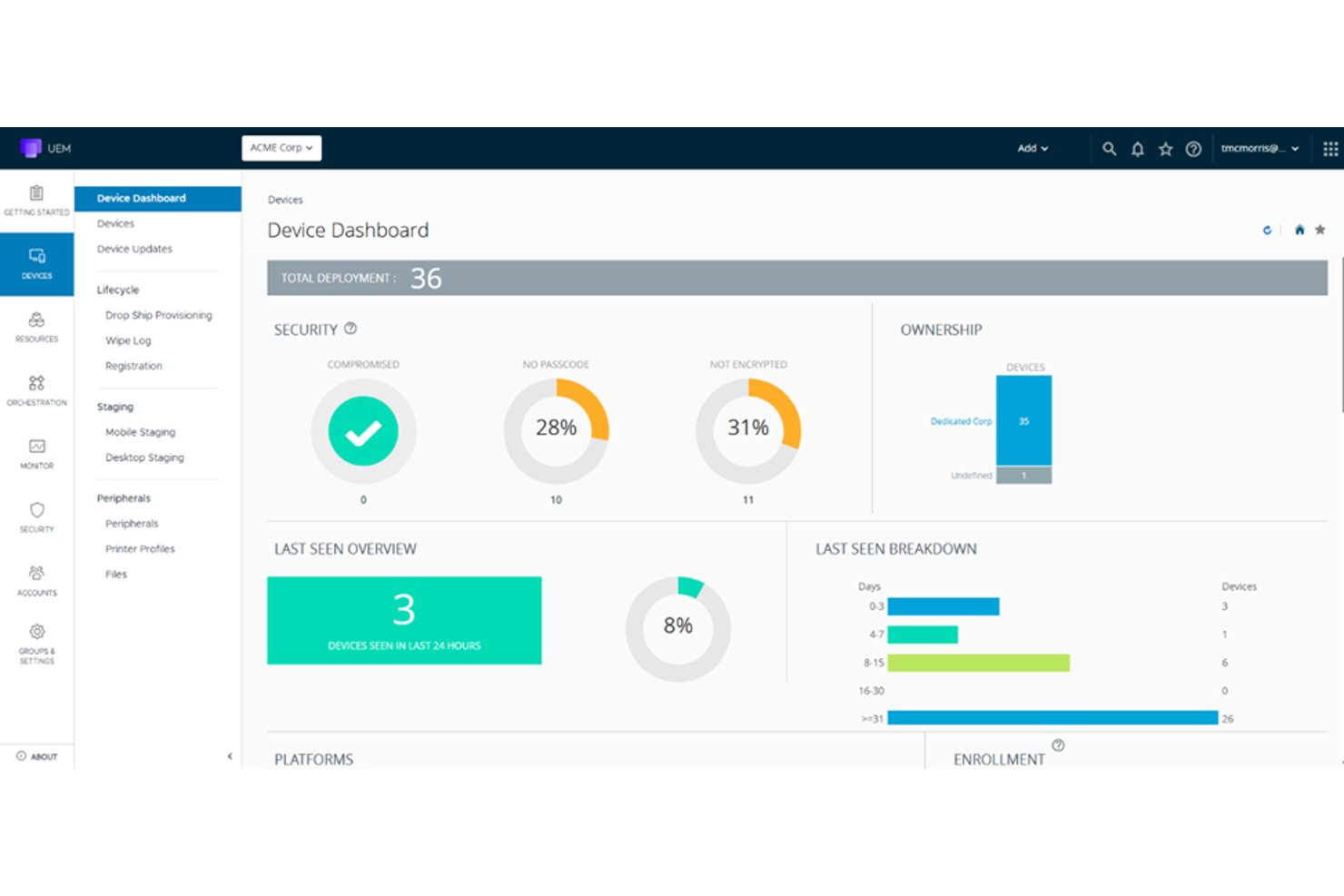 Omnissa Workspace ONE UEM screenshot - 10 beste verenigde IT-beheerplatforms voor ondernemingen in 2026
