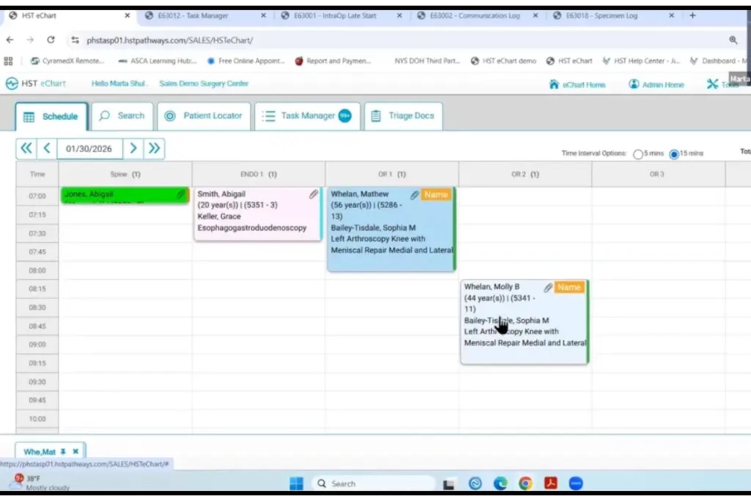 HST Pathways screenshot - 10 meilleurs logiciels DME pour centres de chirurgie ambulatoire en 2026