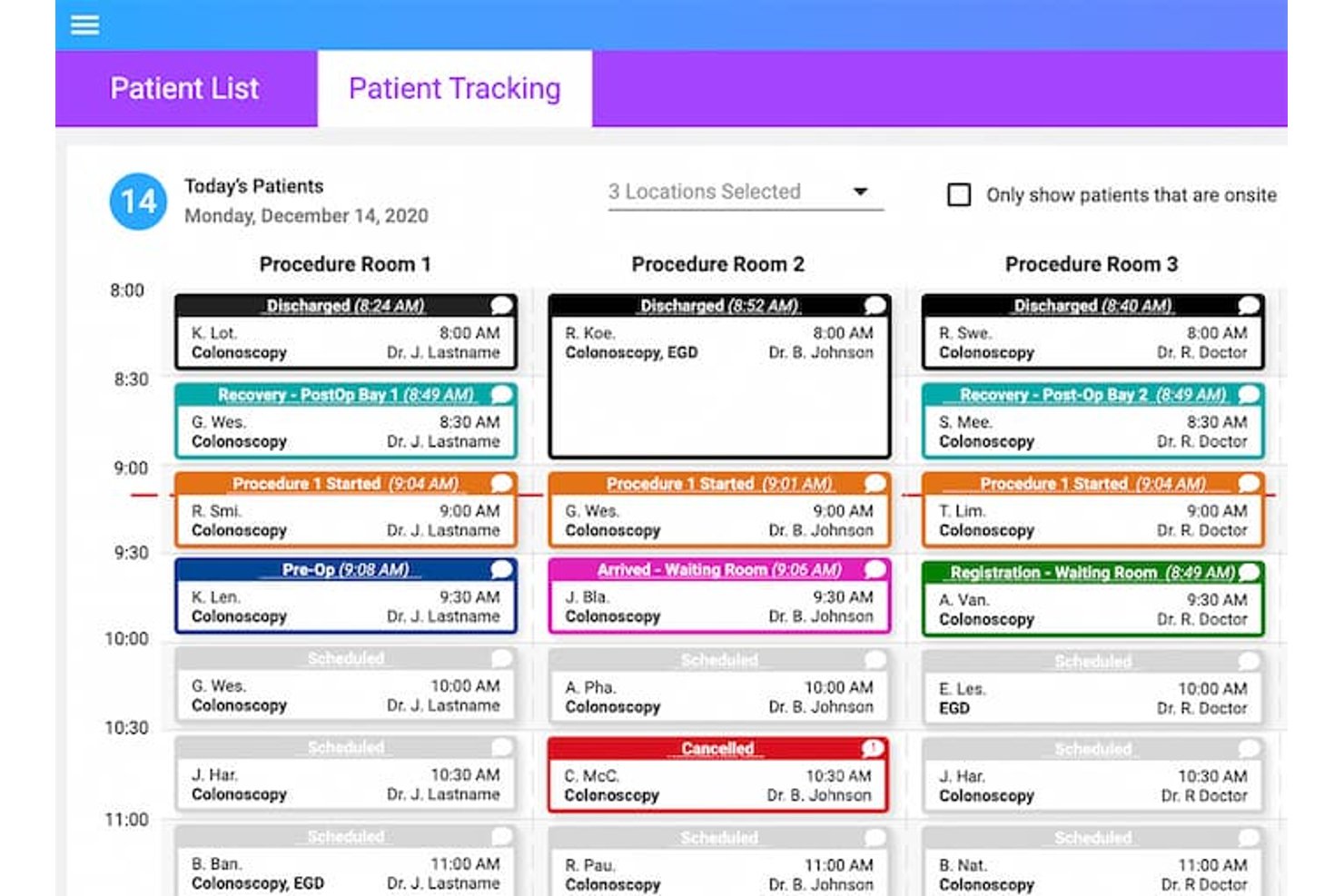 Provation Apex screenshot - 10 meilleurs logiciels DME pour centres de chirurgie ambulatoire en 2026