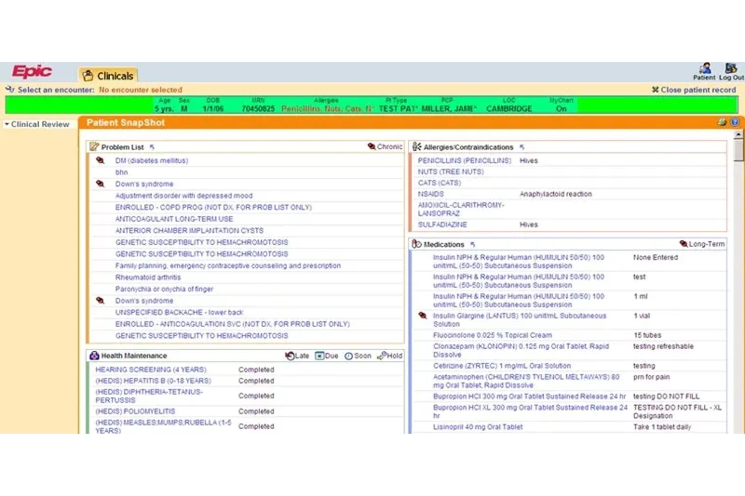 Epic screenshot - 10 meilleurs logiciels DME pour centres de chirurgie ambulatoire en 2026