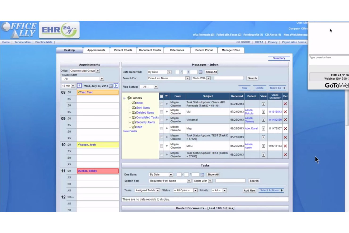 Office Ally EHR screenshot - 10 Best Healthcare EDI Software in 2026