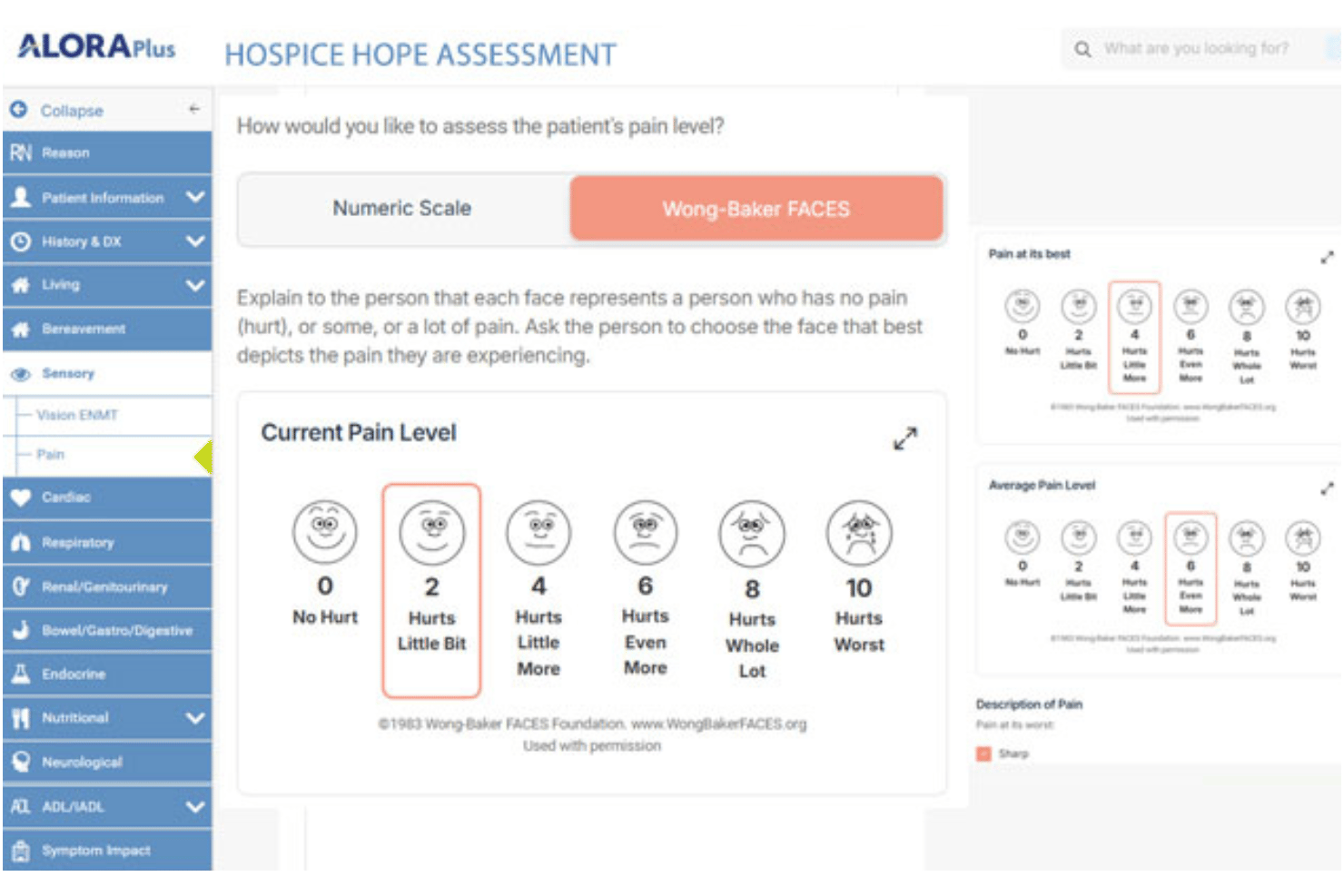 Alora Hospice Software screenshot - I 10 migliori software EMR per hospice nel 2026