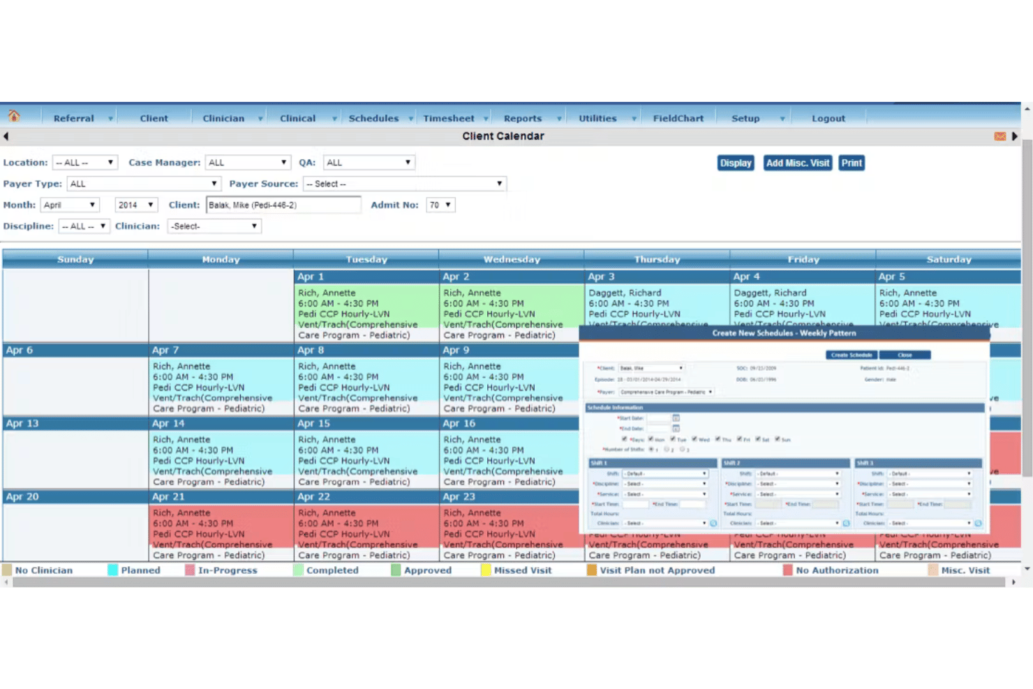 KanTime Hospice screenshot - I 10 migliori software EMR per hospice nel 2026