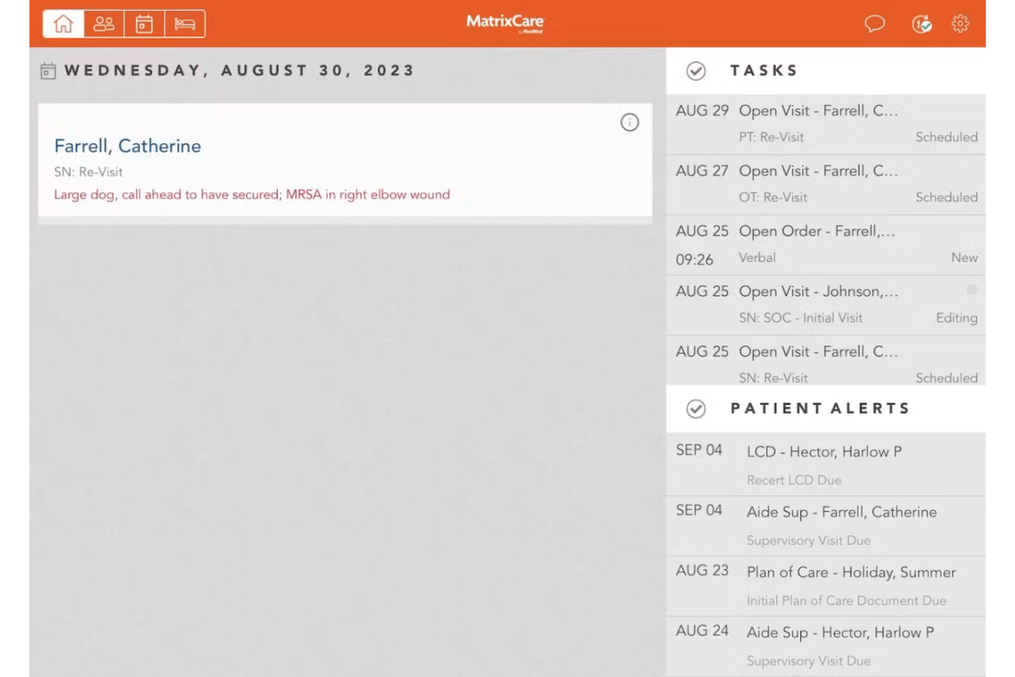 MatrixCare Home Health &amp; Hospice screenshot - I 10 migliori software EMR per hospice nel 2026