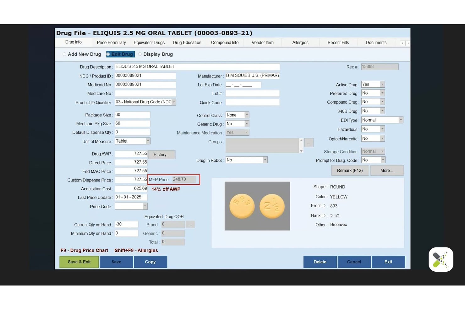 BestRX screenshot - 10 migliori software di fatturazione per farmacie nel 2026