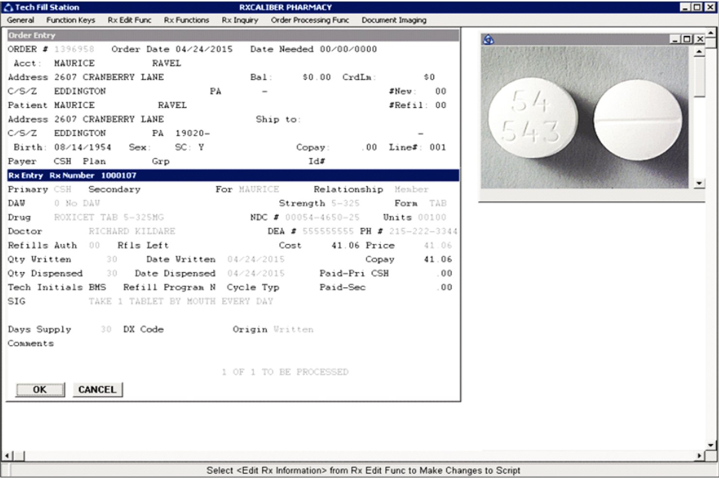 PrimeCare (Integra/RedSail) screenshot - 10 beste facturatiesoftware voor apotheken in 2026