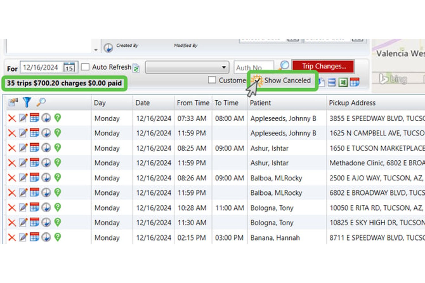 MediRoutes screenshot - 10 Mejores Software de Facturación para Transporte Médico No Urgente en 2026