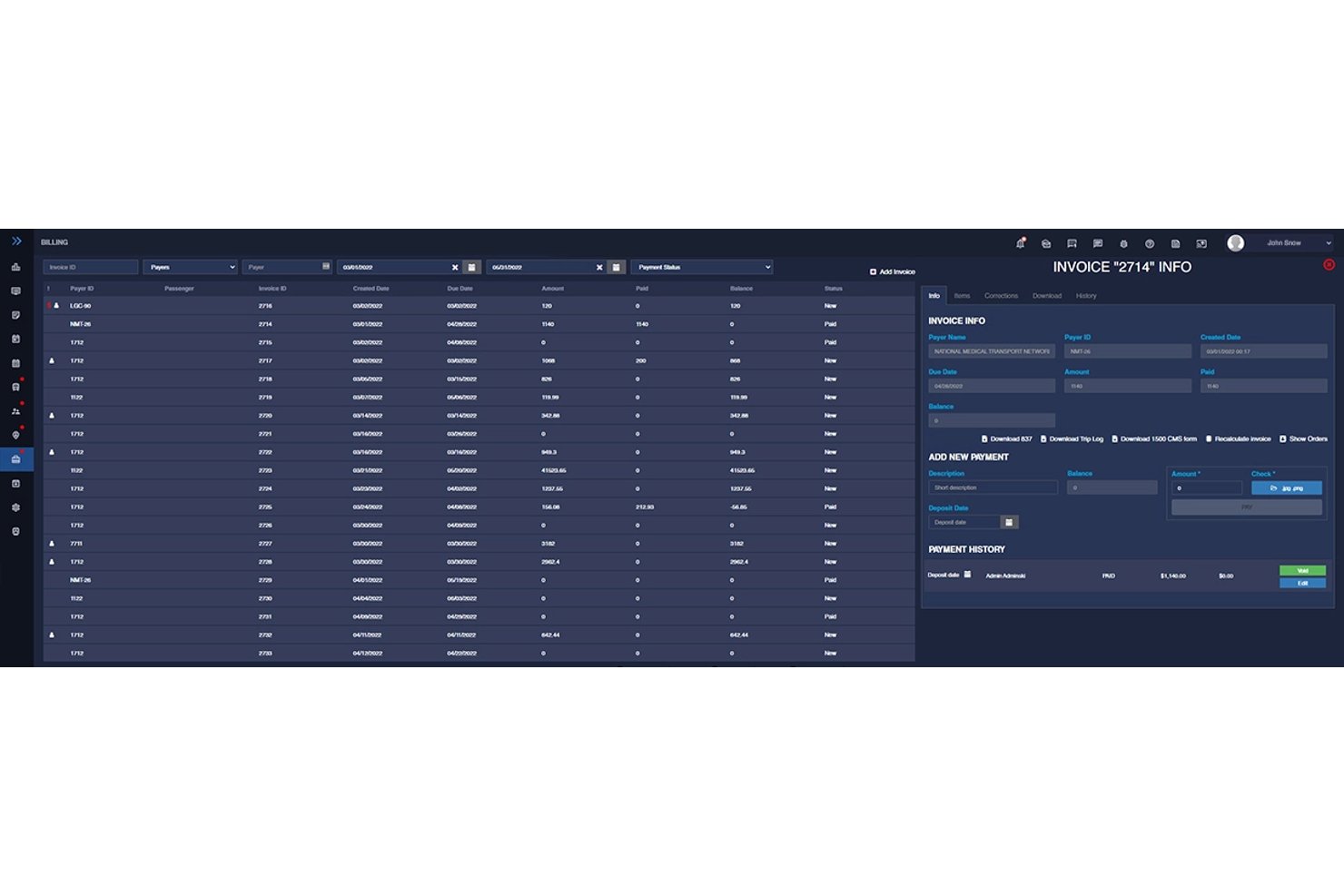 RouteGenie screenshot - 10 Mejores Software de Facturación para Transporte Médico No Urgente en 2026