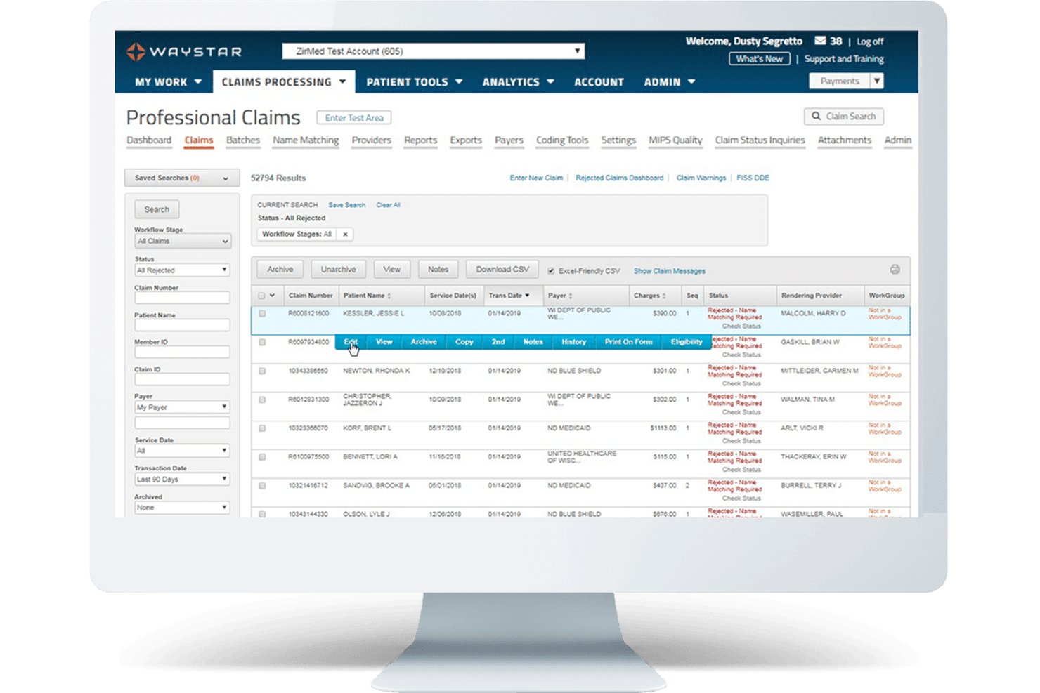 Waystar screenshot - 10 Best US Medical Billing Software in 2026