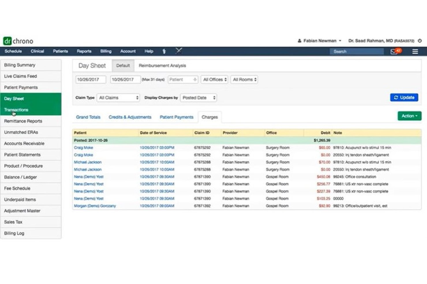 DrChrono screenshot - 10 Mejores Programas de Facturación Médica para Negocios en Casa en 2026