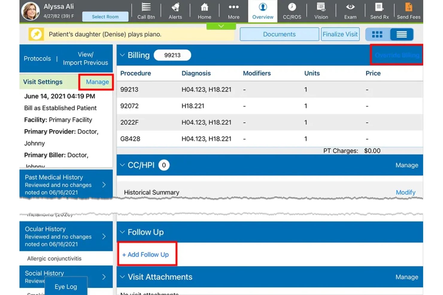 Eyefinity EHR screenshot - 10 Best Optometry EMR Software in 2026