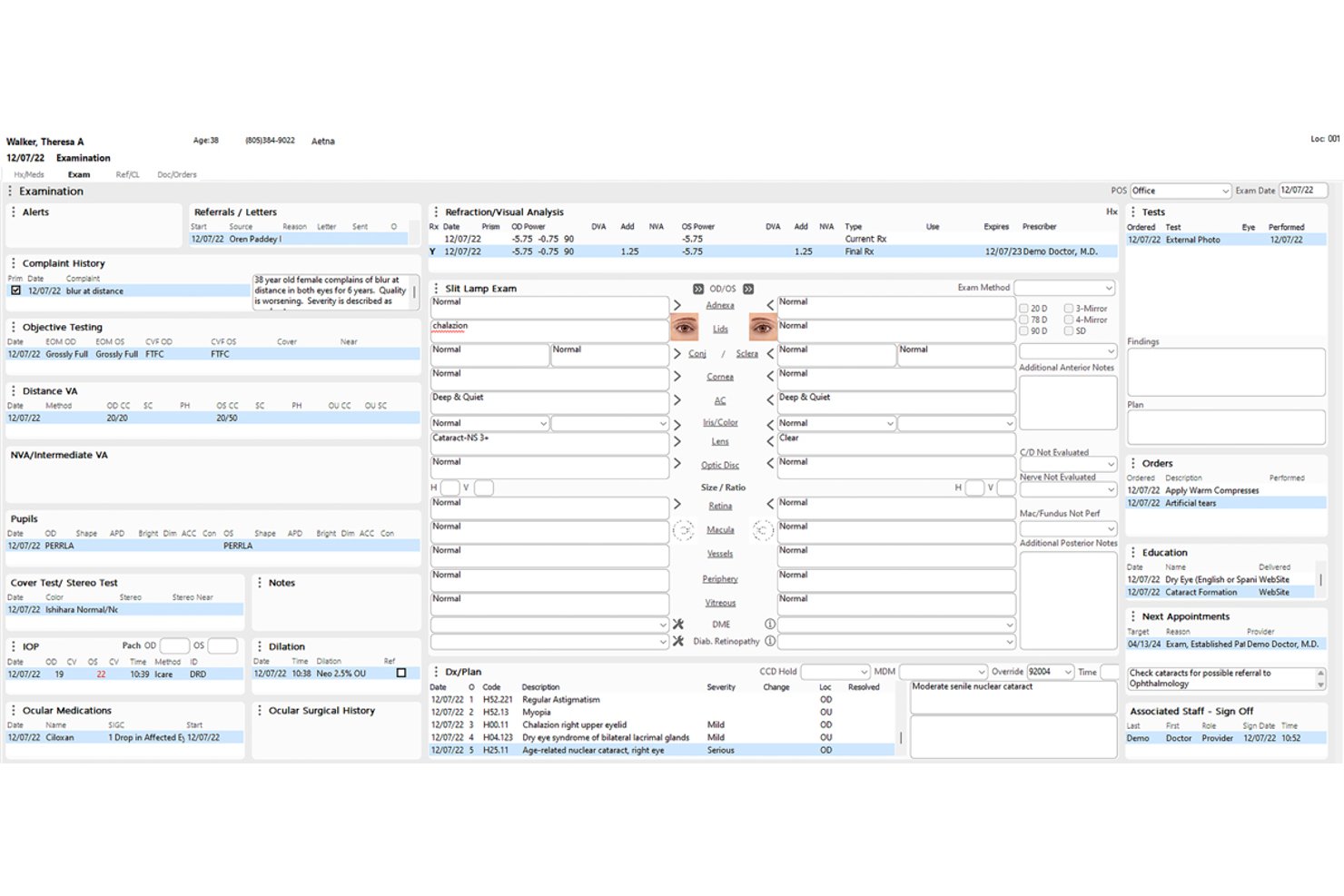 Compulink Advantage (Eyecare Advantage) screenshot - 10 Best Optometry EMR Software in 2026