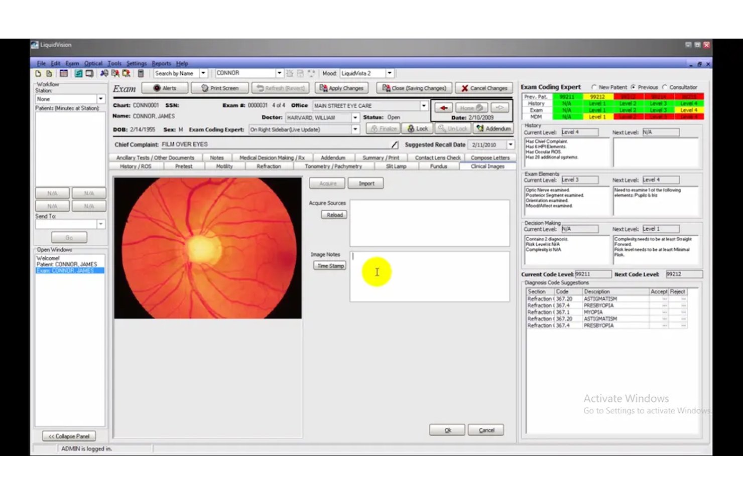 LiquidEHR screenshot - 10 Best Optometry EMR Software in 2026