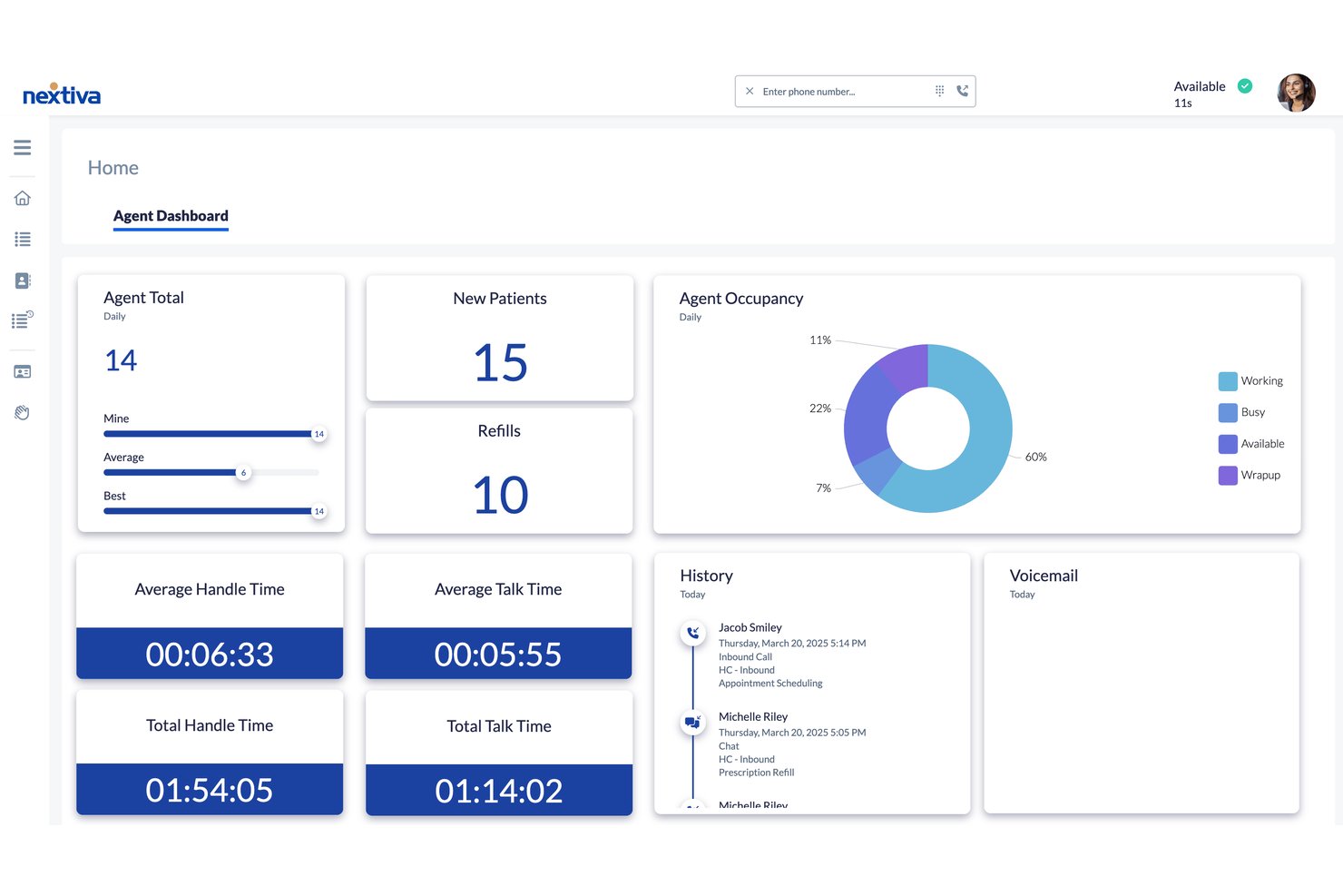Nextiva screenshot - 10 Best MightyCall Alternatives in 2026