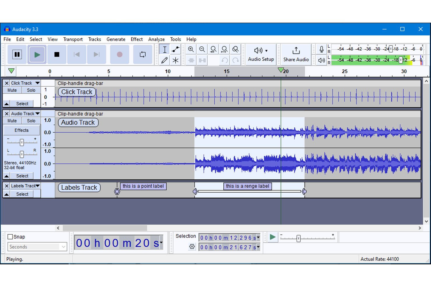 Audacity screenshot - Die 10 besten kostenlosen Podcast-Bearbeitungsprogramme 2026