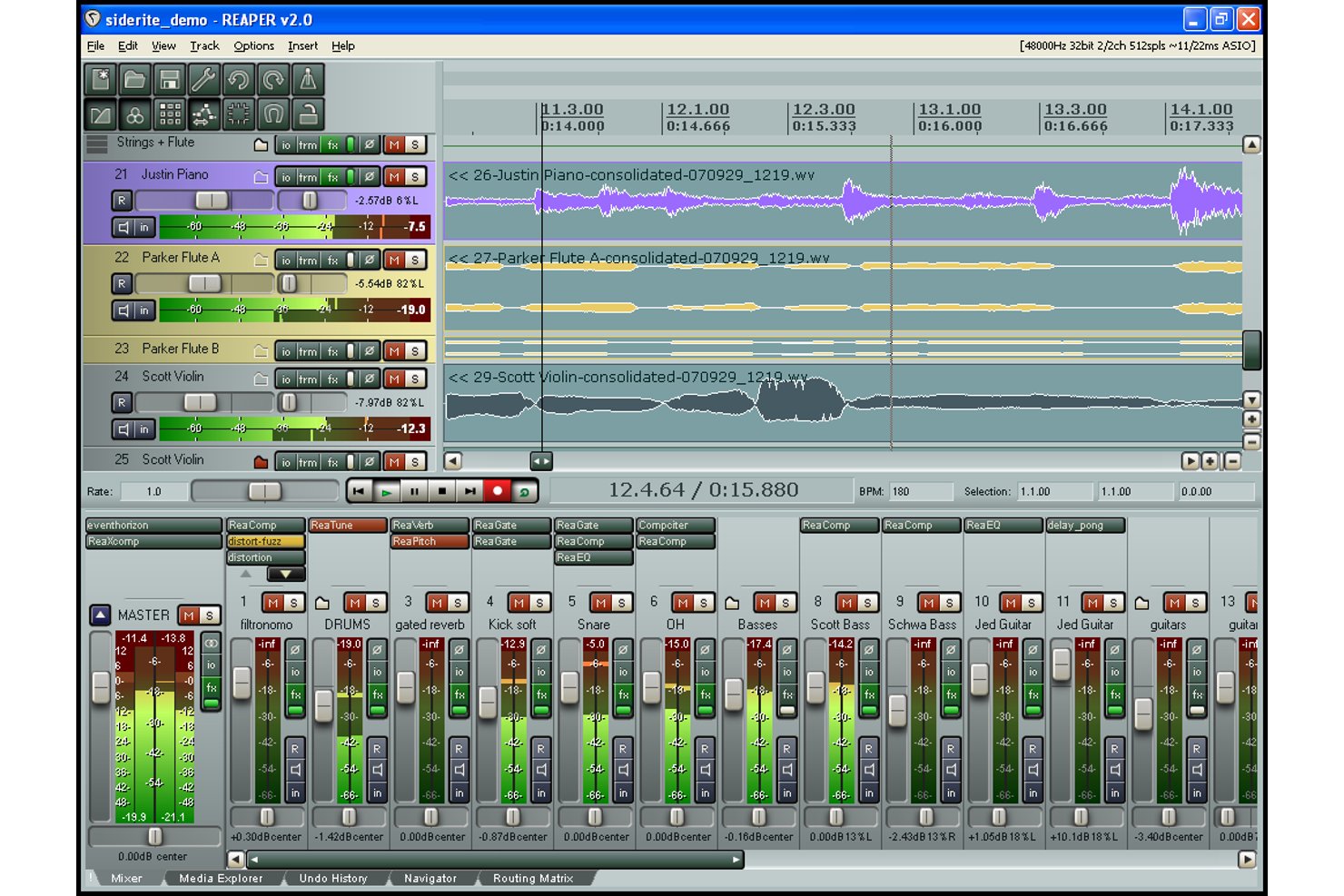 REAPER screenshot - Die 10 besten kostenlosen Podcast-Bearbeitungsprogramme 2026