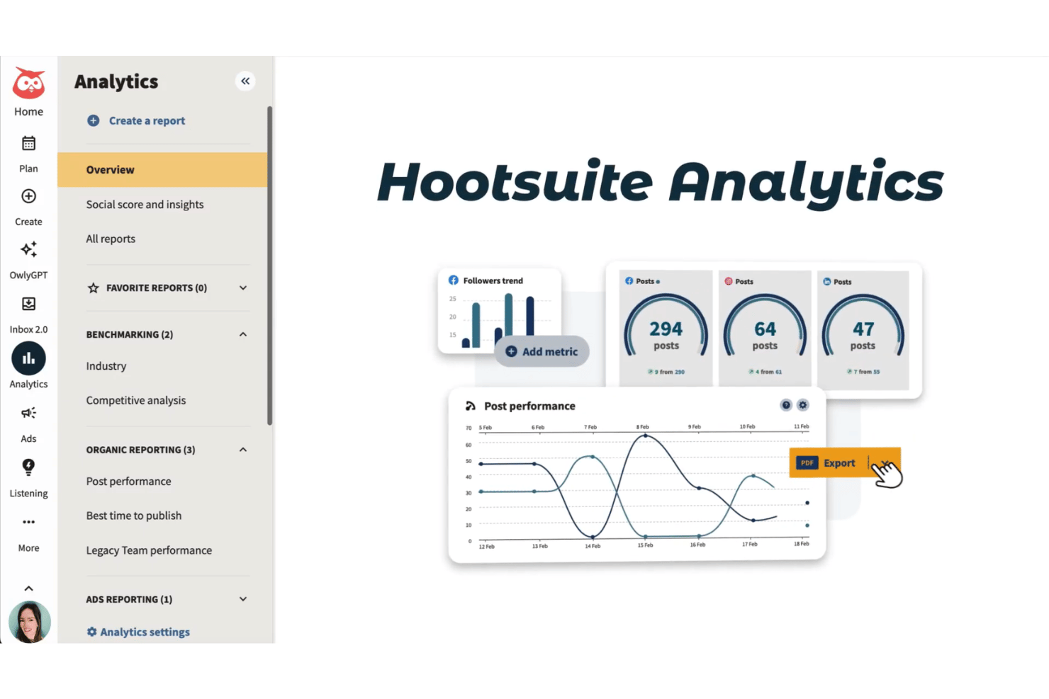 Hootsuite screenshot - 10 Best Youtube Analytics Tools in 2026