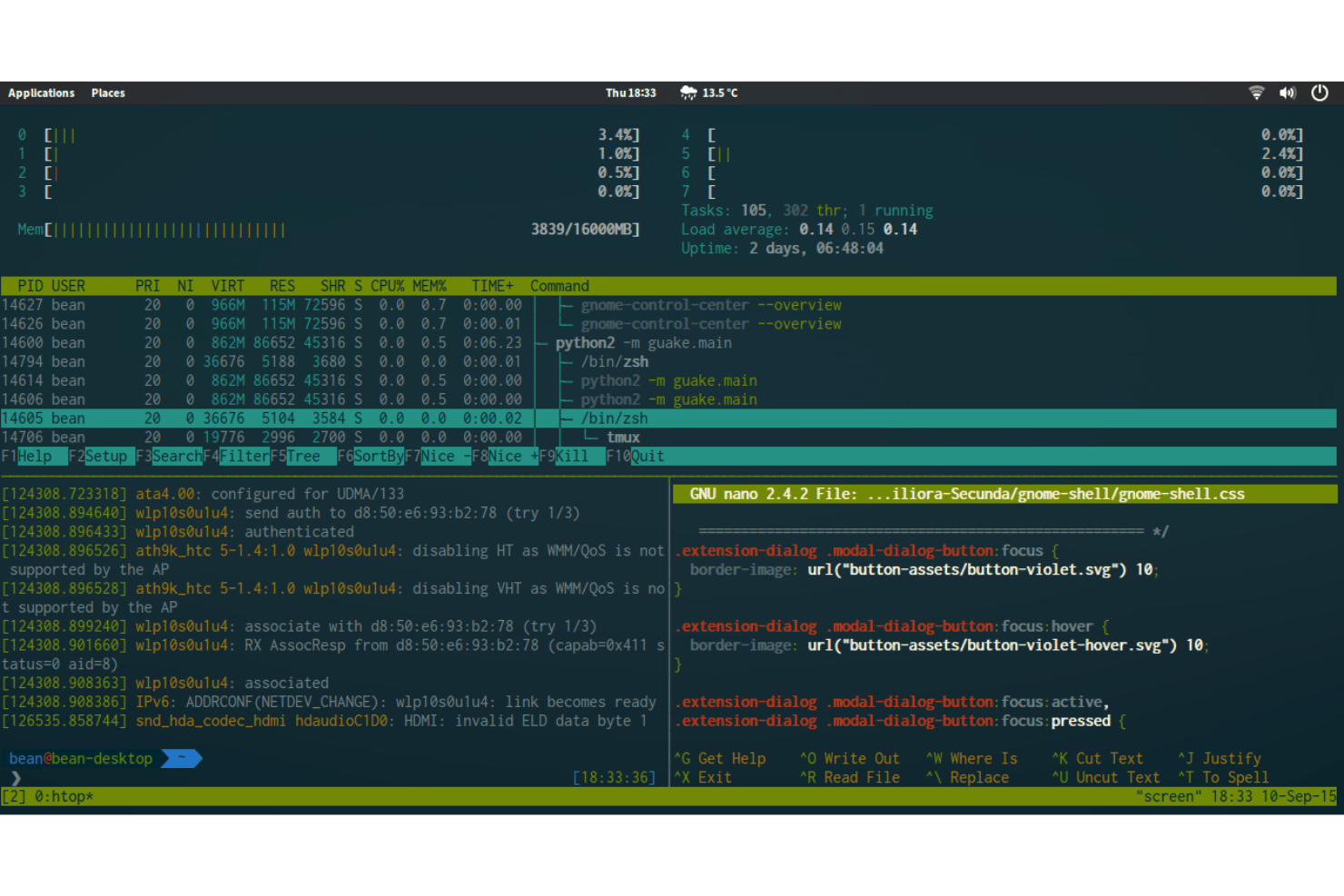 Guake Terminal screenshot - 10 best Linux terminal emulator in 2026