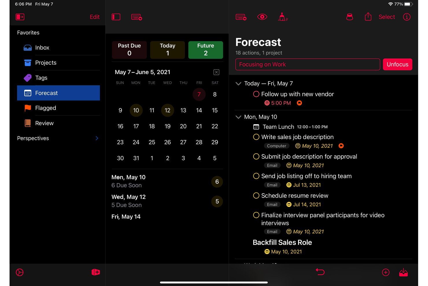 OmniFocus screenshot - 10 Best Task Management Software for Individuals in 2026