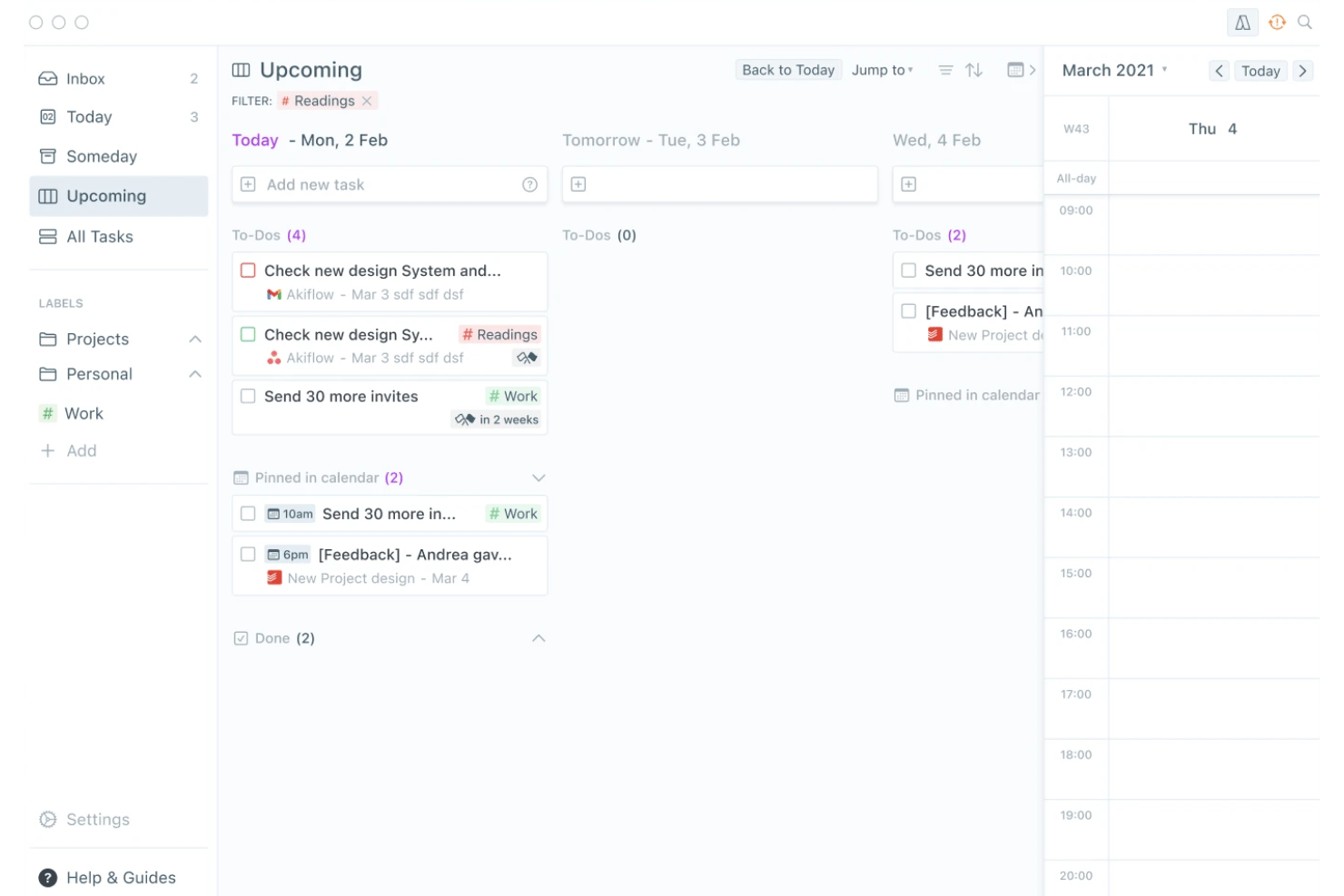 Akiflow screenshot - 10 Best Task Management Software for Individuals in 2026