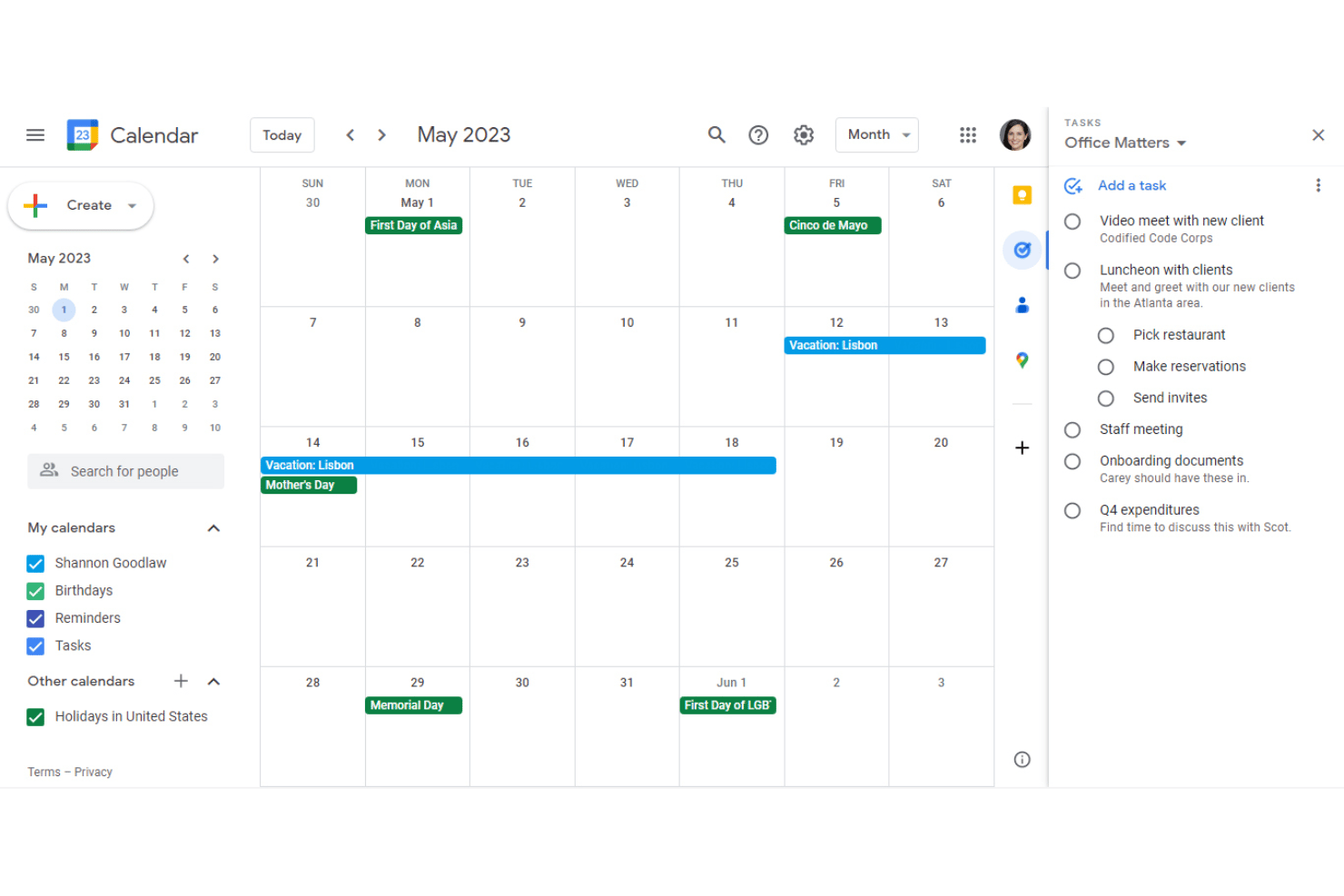 Google Tasks screenshot - 10 Best Task Management Software for Individuals in 2026