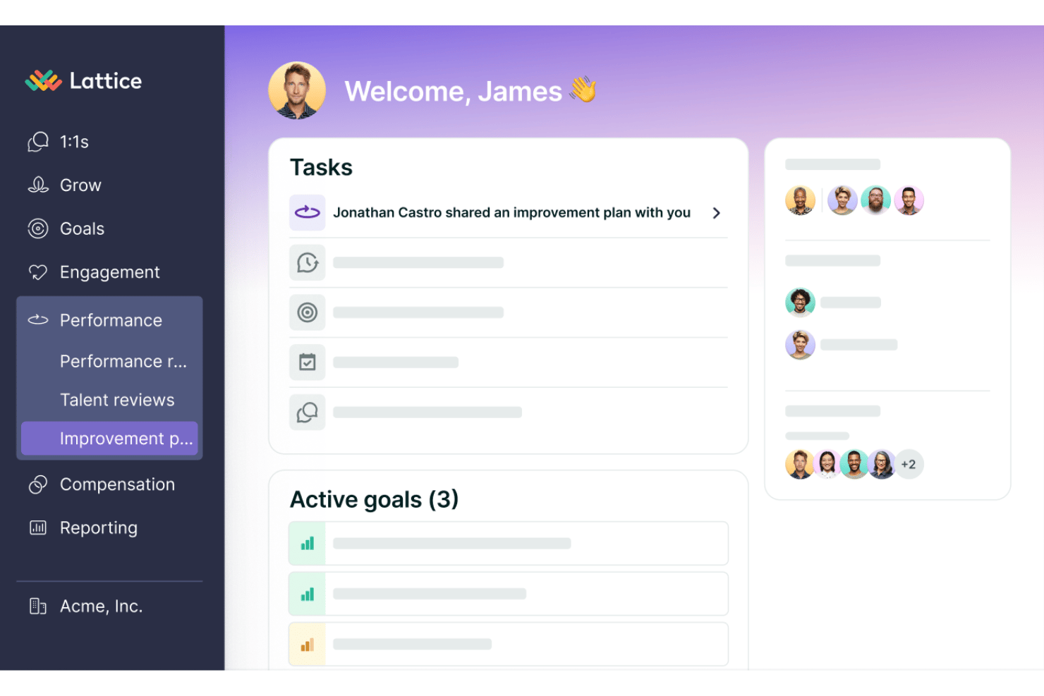 Lattice screenshot - 10 Meilleurs Logiciels de Gestion de la Performance pour les Petites Entreprises en 2026