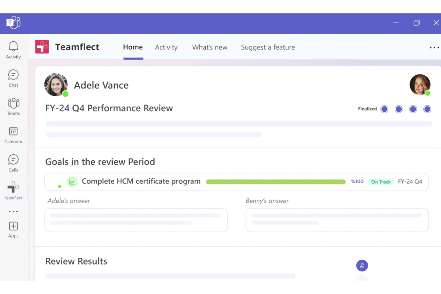 Teamflect screenshot - 10 Meilleurs Logiciels de Gestion de la Performance pour les Petites Entreprises en 2026