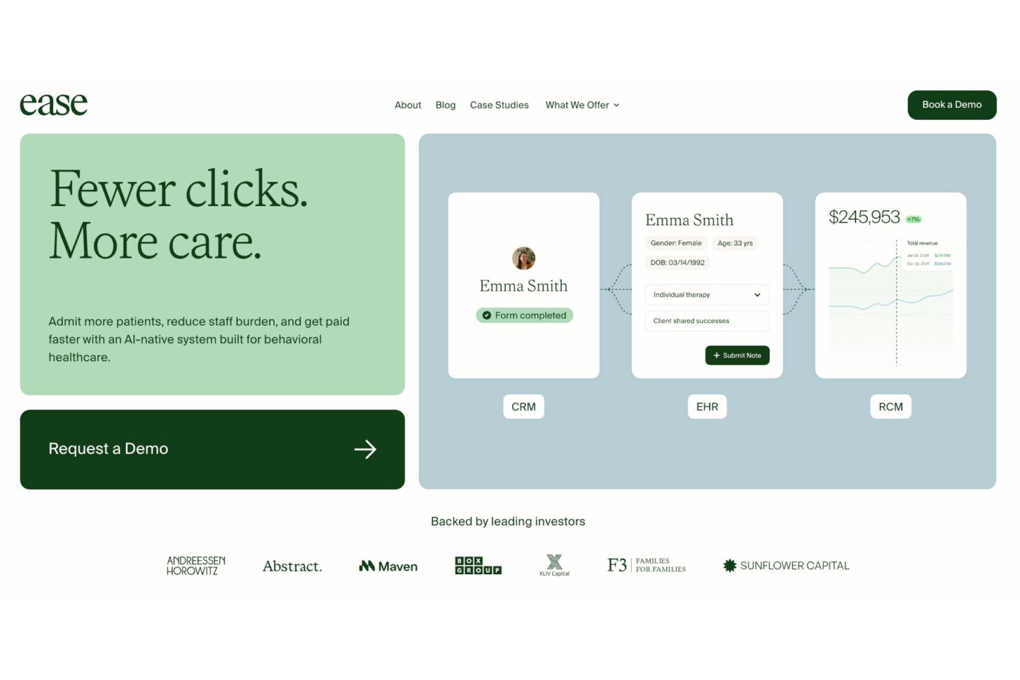 Ease Health screenshot - 10 beste facturatiesoftware voor de verslavingszorg in 2026