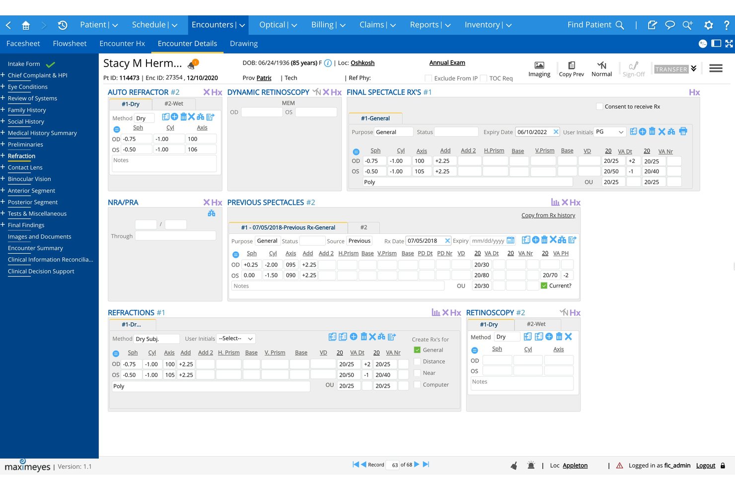 MaximEyes screenshot - 10 Best Vision Medical Billing Software in 2026