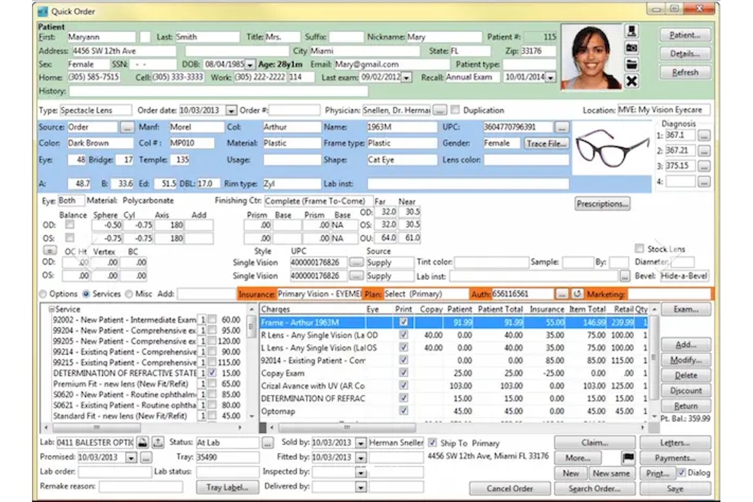 My Vision Express screenshot - 10 Best Vision Medical Billing Software in 2026