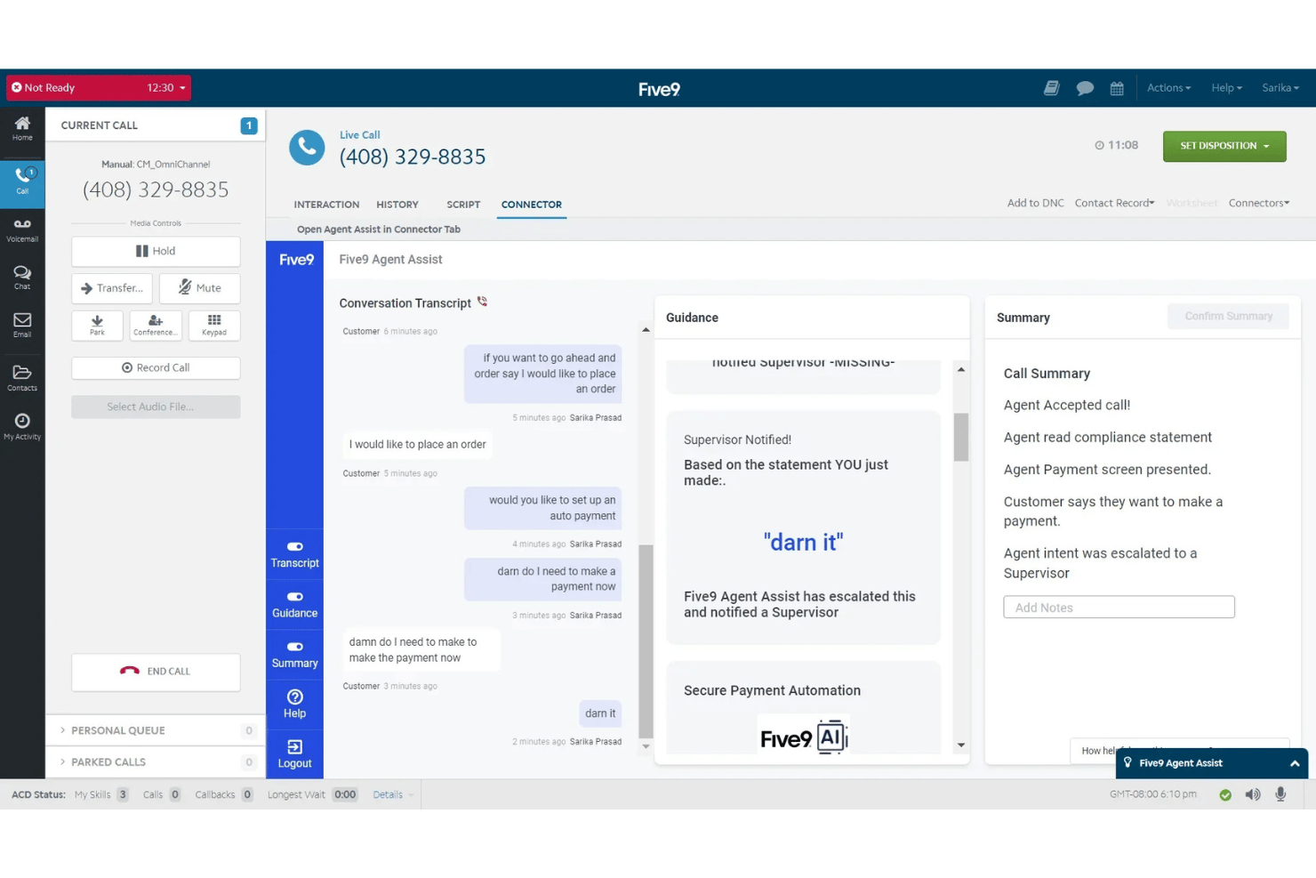 Five9 screenshot - 10 Best Avaya Alternatives in 2026