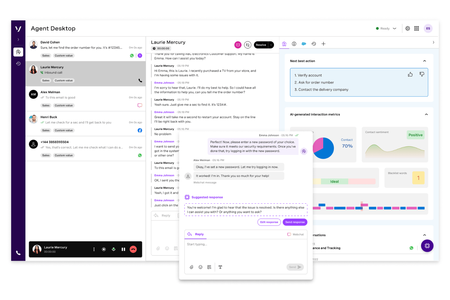 Vonage Contact Center screenshot - 10 Best Avaya Alternatives in 2026
