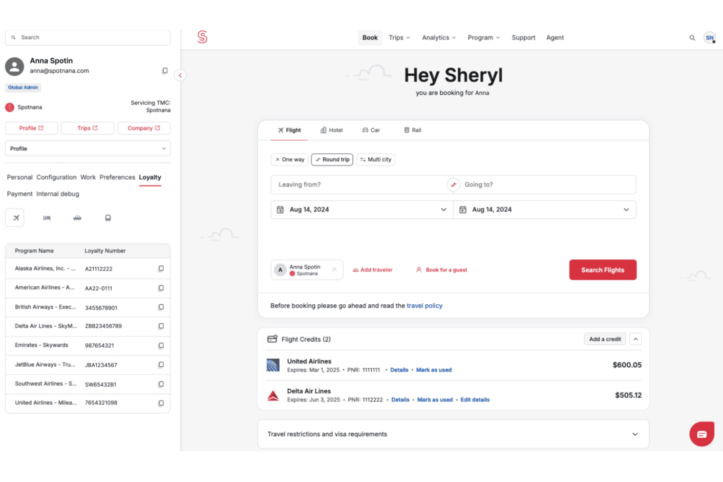 Spotnana screenshot - 10 meilleurs logiciels de gestion des voyages d’affaires en 2026