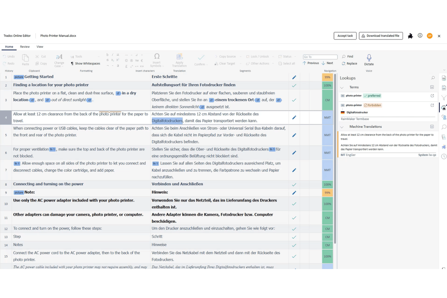 RWS Language Platforms screenshot - 10 Beste KI-Lokalisierungsplattformen im Jahr 2026