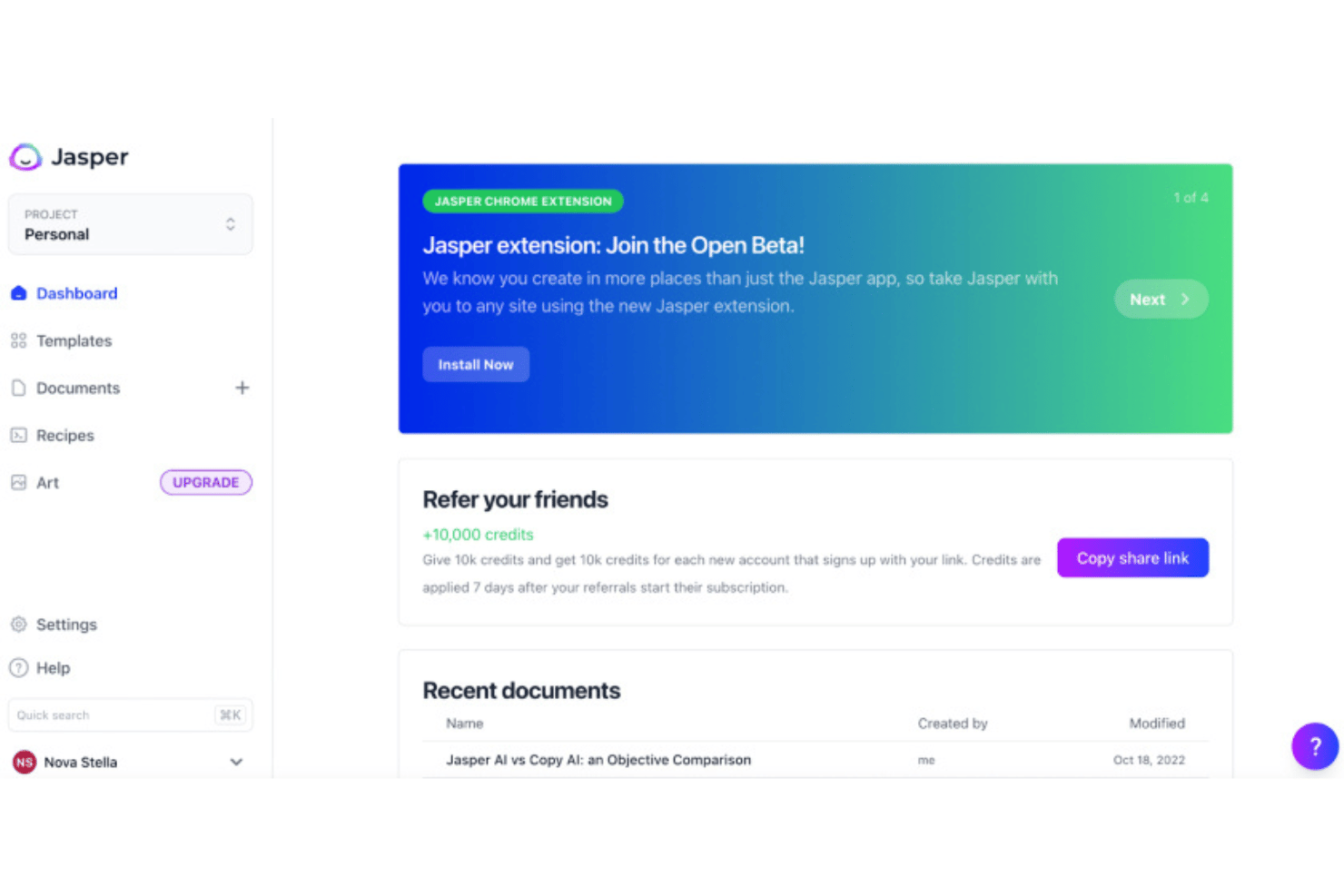 Jasper screenshot - 10 Meilleurs Outils d’Inbound Marketing IA en 2026