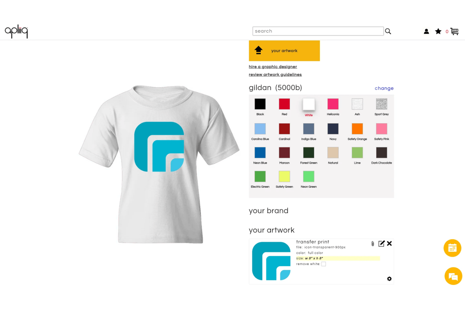 Apliiq screenshot - 10 meilleures alternatives à Printful en 2026