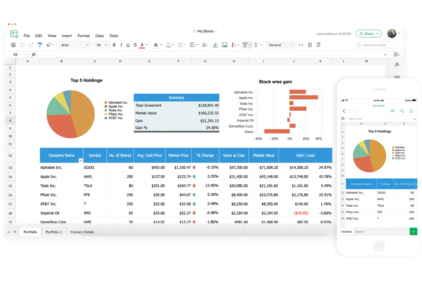 Zoho Sheet screenshot - 10 Best Google Sheets Alternatives in 2026