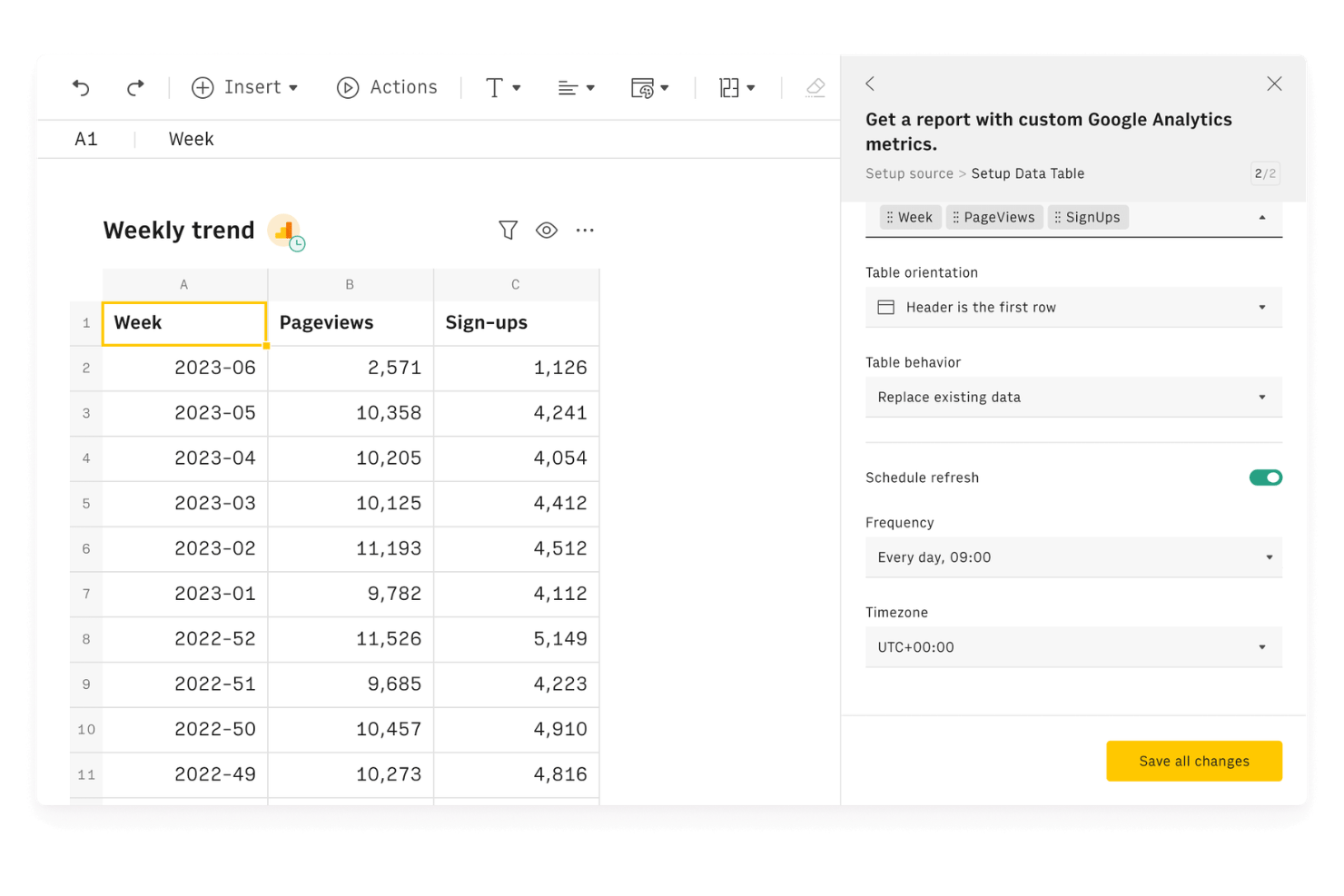 Rows screenshot - 10 Best Google Sheets Alternatives in 2026