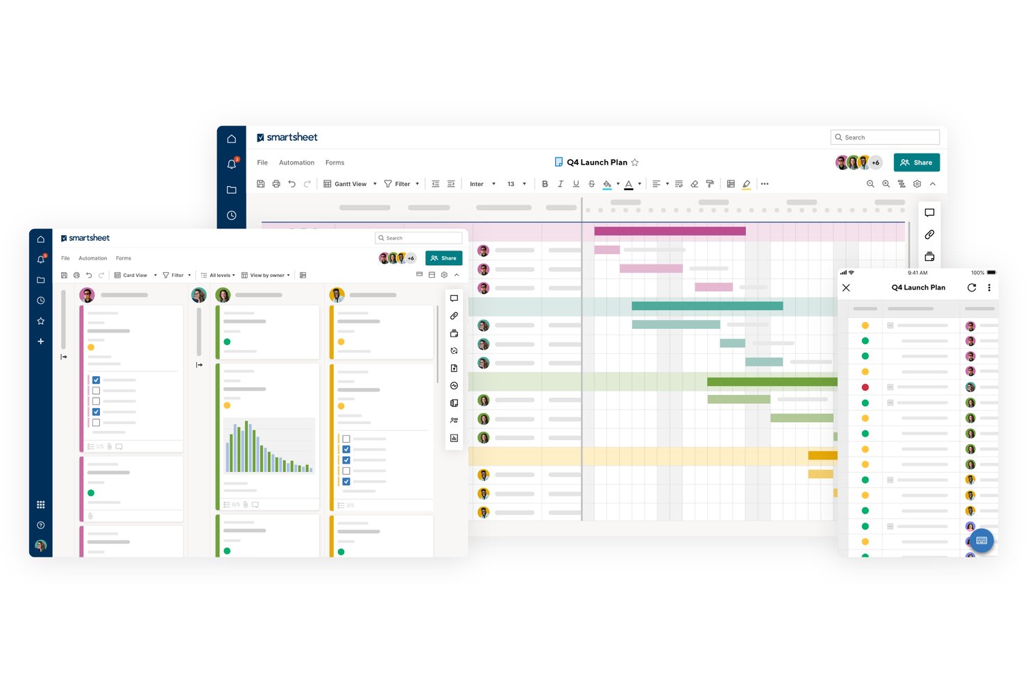 Smartsheet screenshot - 10 Mejores Alternativas a Microsoft Project en 2026